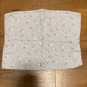 hollister floral tube top